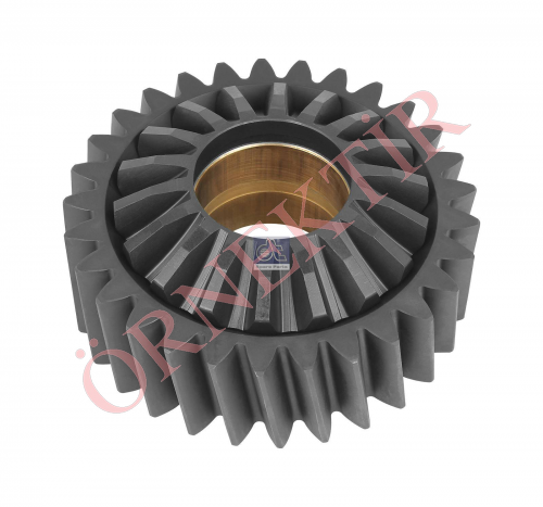 Axle shaft gear, with bushing
